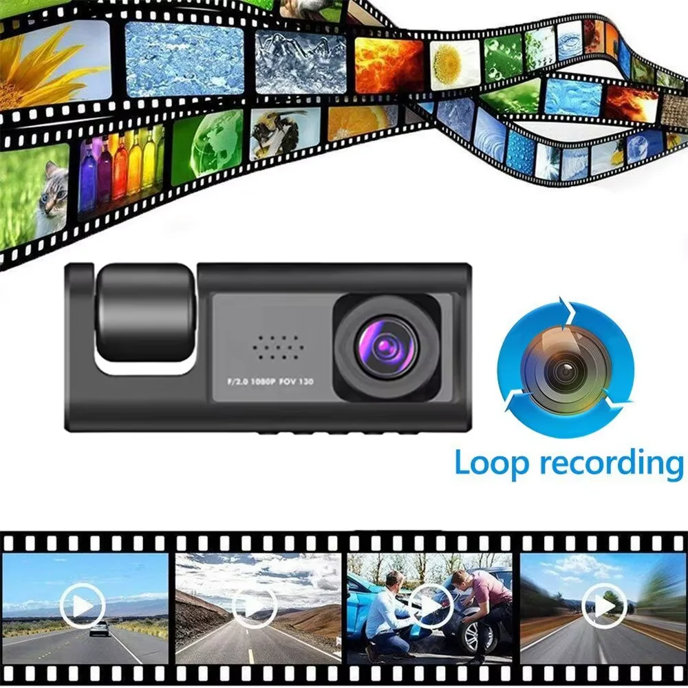 1080P 3-Channel Dashcam with IR Night Vision | Front & Rear DVR + 32GB Card - Image 3