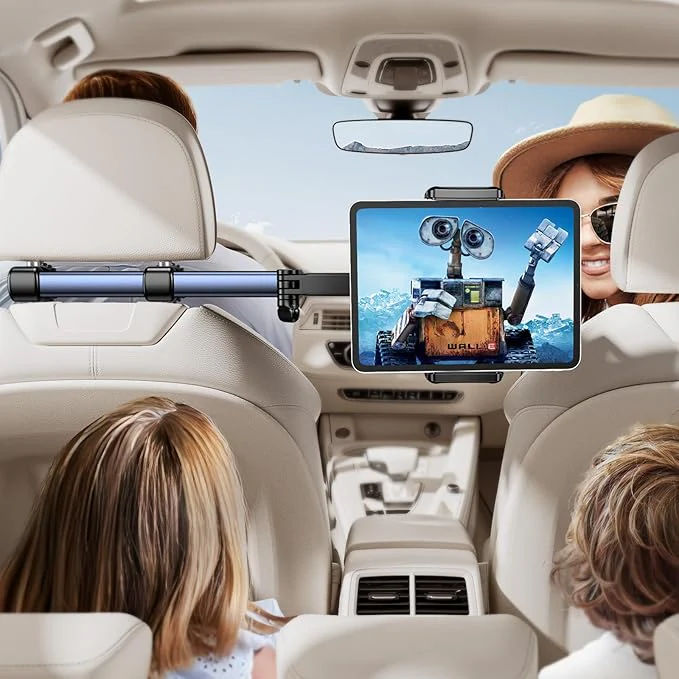 Car Headrest Tablet Holder – Adjustable Mount for iPad & Phones - Image 8