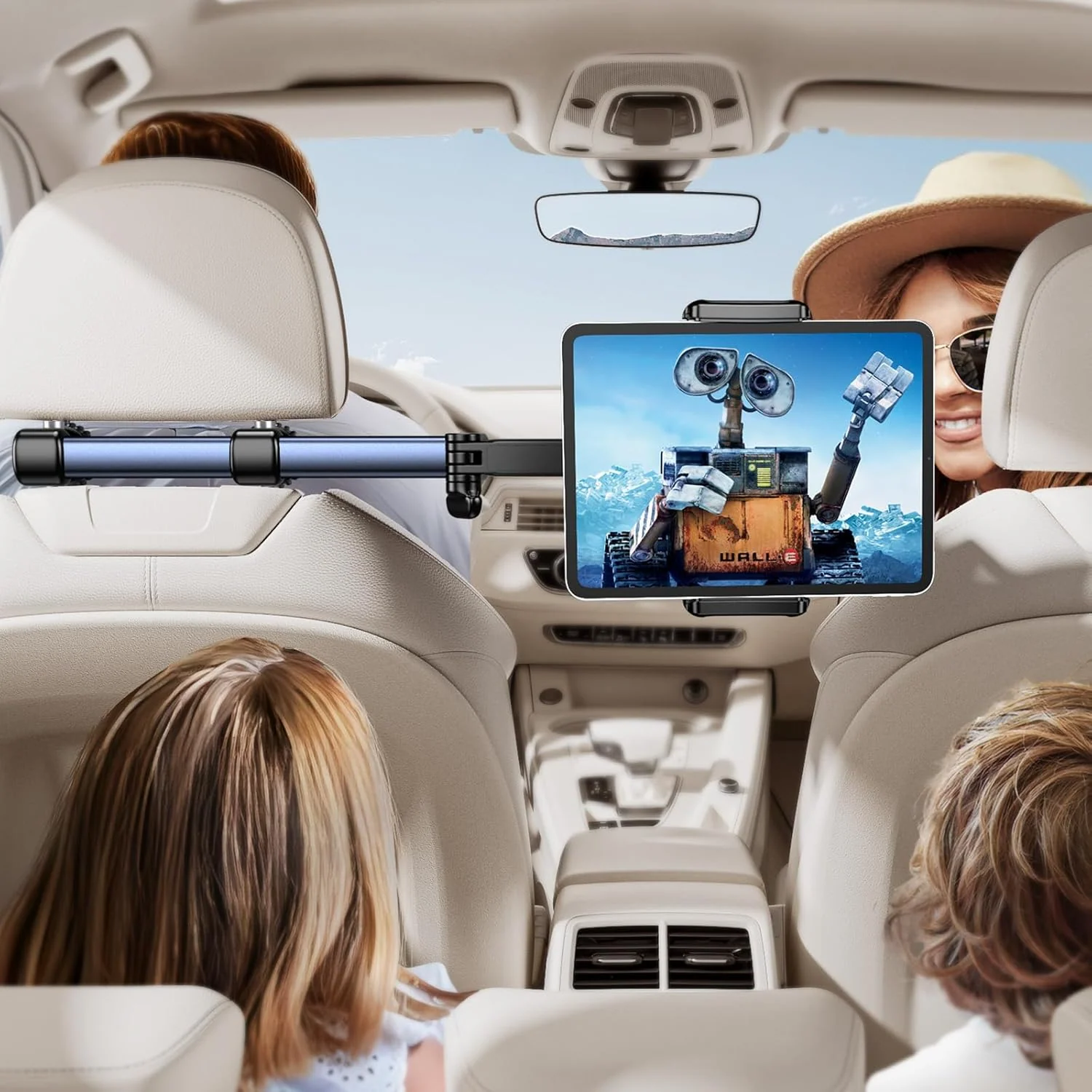 Car Headrest Tablet Holder – Adjustable Mount for iPad & Phones - Image 9