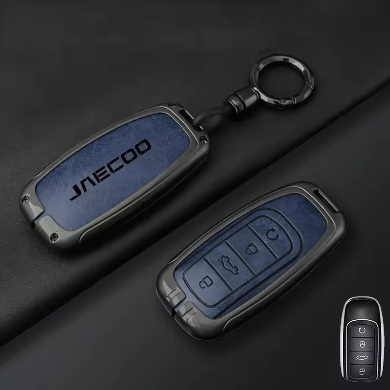 Jaecoo Key Cover with Keychain | Alloy & Leather Protective Case - Image 14