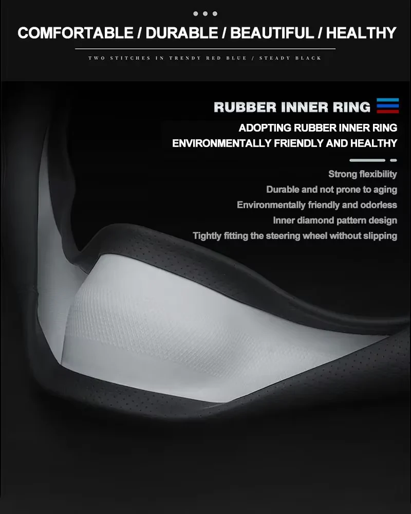 Jaecoo J7 Steering Wheel Cover | D-Shape Leather Grip Protector - Image 6
