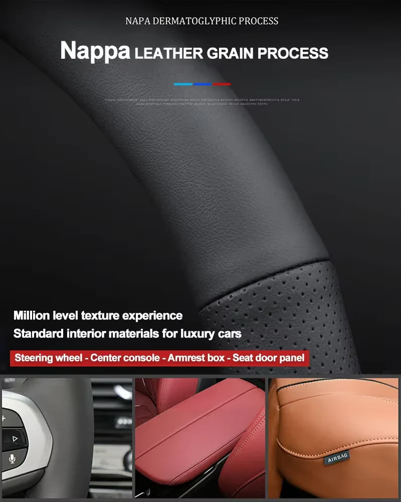 Jaecoo J7 Steering Wheel Cover | D-Shape Leather Grip Protector - Image 9