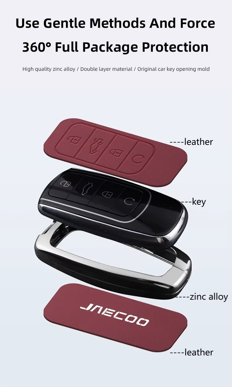 Jaecoo J7 & J8 Smart Key Fob Cover with Keychain – Protective Case - Image 13