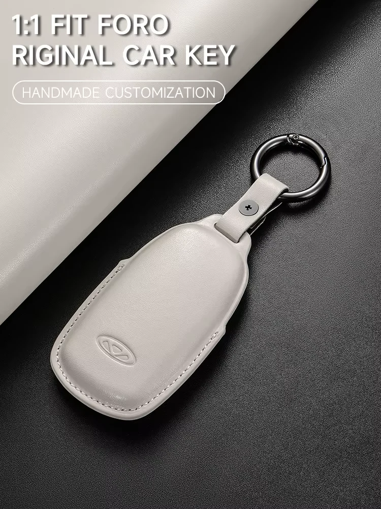 Leather Key Case Cover for Jaecoo J7 – 4-Button Smart Key Protection - Image 5