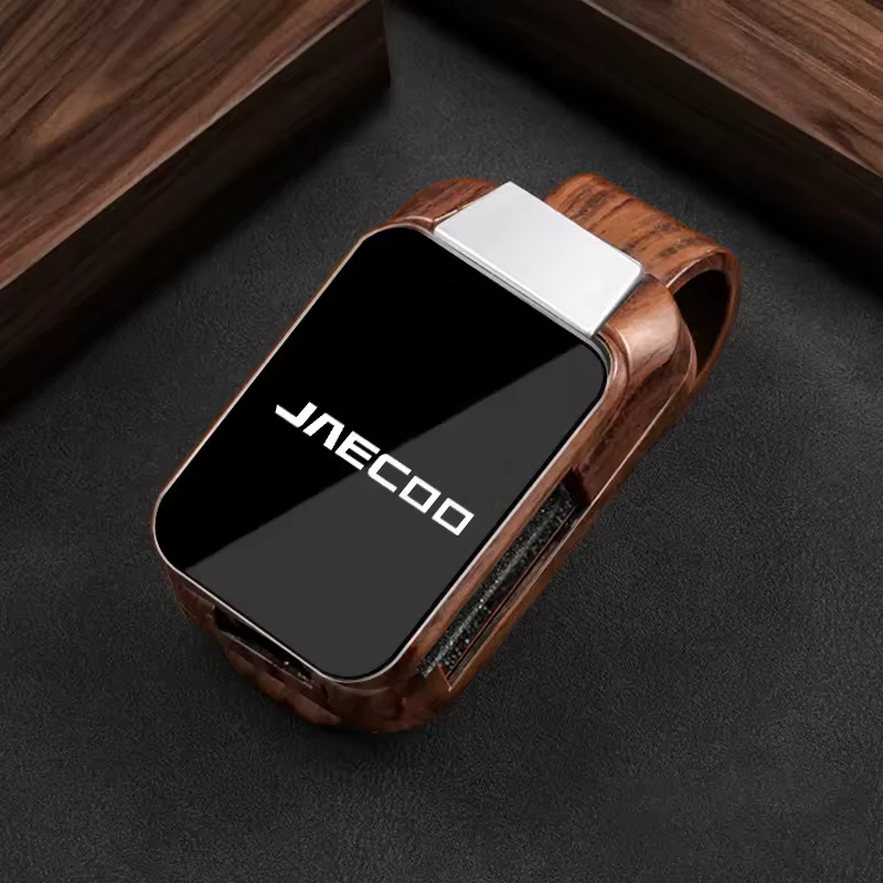 Wood Grain Car Sun Visor Glasses Clip for Jaecoo | Sunglasses & Card Holder Accessory - Image 2